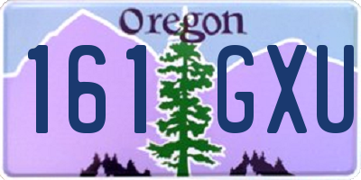 OR license plate 161GXU