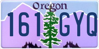 OR license plate 161GYQ