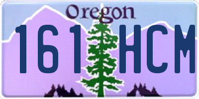 OR license plate 161HCM