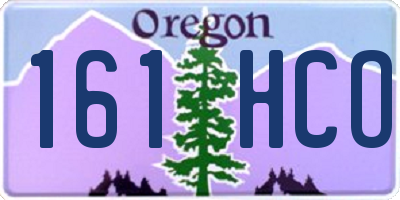 OR license plate 161HCO