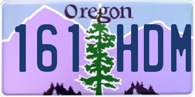 OR license plate 161HDM