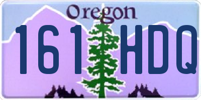 OR license plate 161HDQ
