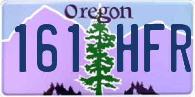 OR license plate 161HFR