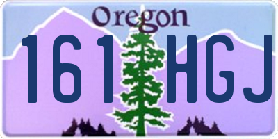 OR license plate 161HGJ