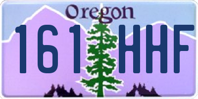 OR license plate 161HHF