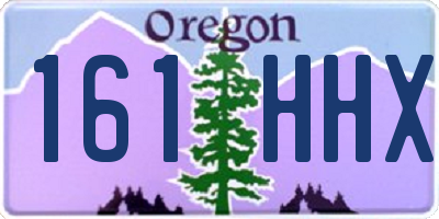 OR license plate 161HHX