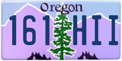 OR license plate 161HII