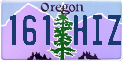OR license plate 161HIZ