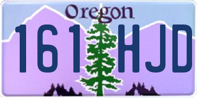 OR license plate 161HJD