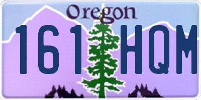 OR license plate 161HQM