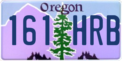 OR license plate 161HRB