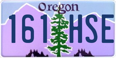 OR license plate 161HSE