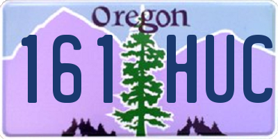OR license plate 161HUC