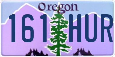OR license plate 161HUR