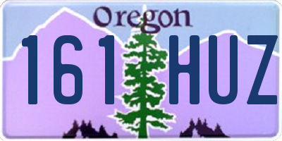 OR license plate 161HUZ