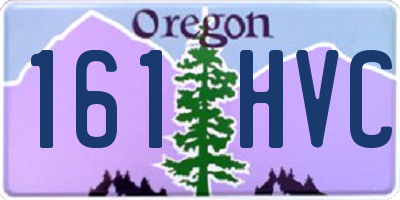 OR license plate 161HVC