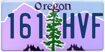 OR license plate 161HVF