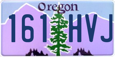 OR license plate 161HVJ