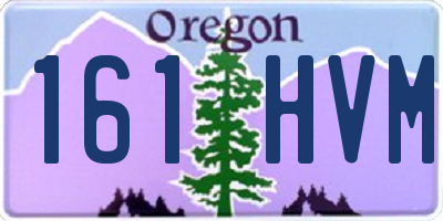 OR license plate 161HVM