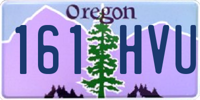 OR license plate 161HVU
