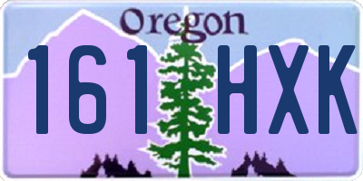 OR license plate 161HXK