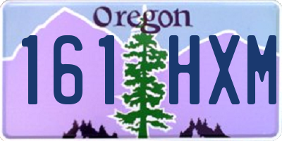 OR license plate 161HXM