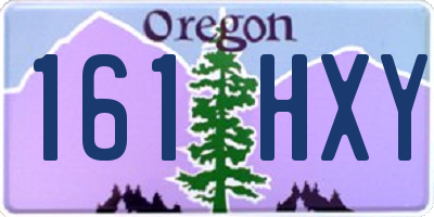 OR license plate 161HXY