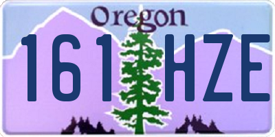 OR license plate 161HZE