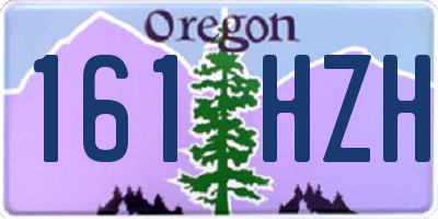 OR license plate 161HZH