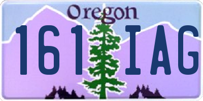 OR license plate 161IAG
