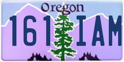 OR license plate 161IAM