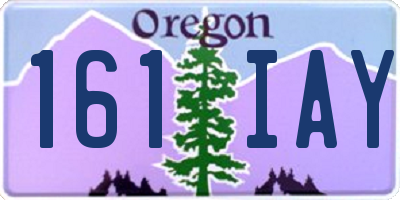 OR license plate 161IAY