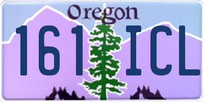 OR license plate 161ICL