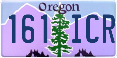 OR license plate 161ICR