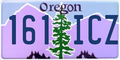OR license plate 161ICZ