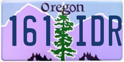 OR license plate 161IDR
