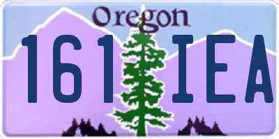 OR license plate 161IEA