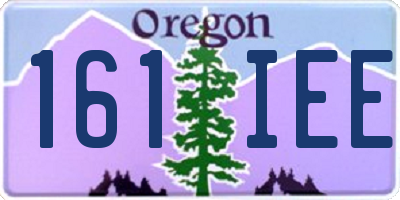 OR license plate 161IEE