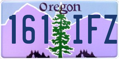 OR license plate 161IFZ