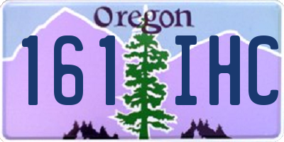 OR license plate 161IHC