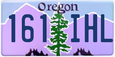 OR license plate 161IHL
