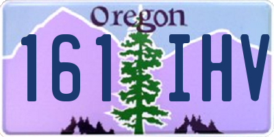 OR license plate 161IHV