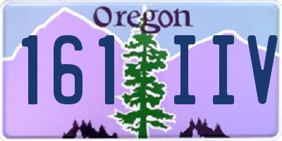 OR license plate 161IIV