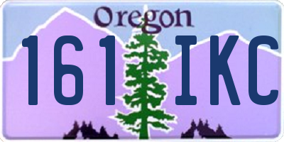 OR license plate 161IKC