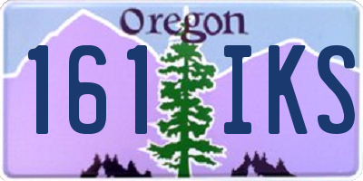 OR license plate 161IKS