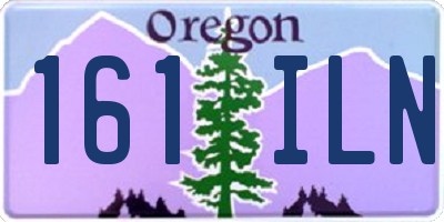 OR license plate 161ILN
