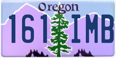 OR license plate 161IMB
