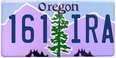 OR license plate 161IRA