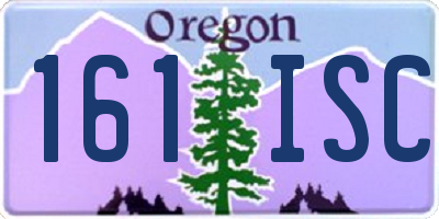 OR license plate 161ISC