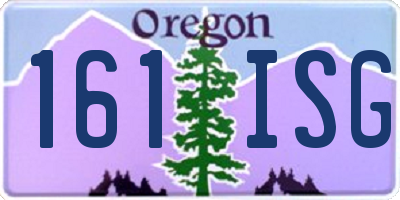 OR license plate 161ISG